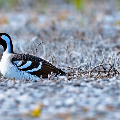 keep canadian geese eggs from being ate