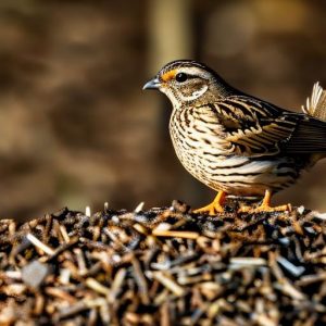 keeping quail 9n wood chips