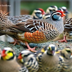 keeping quails in an aviary