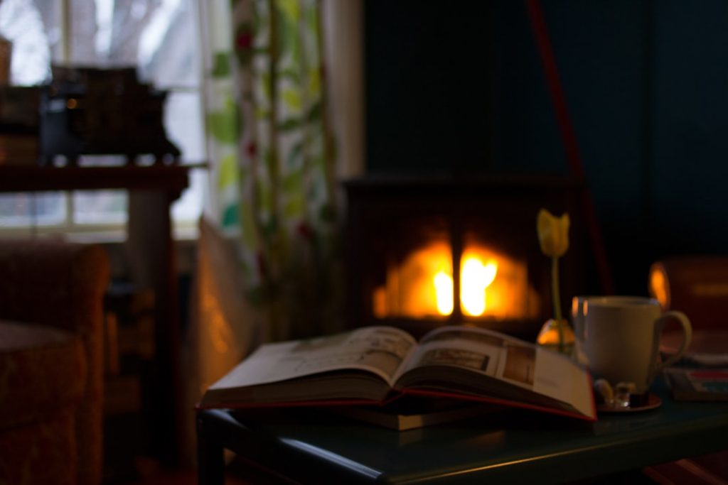 Photo Heat lamp on chickens: Cozy coop